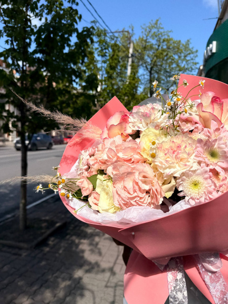 Авторский РОЗОВЫЙ букет 